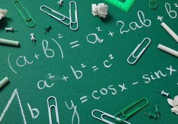 Concept of school and education with blackboard